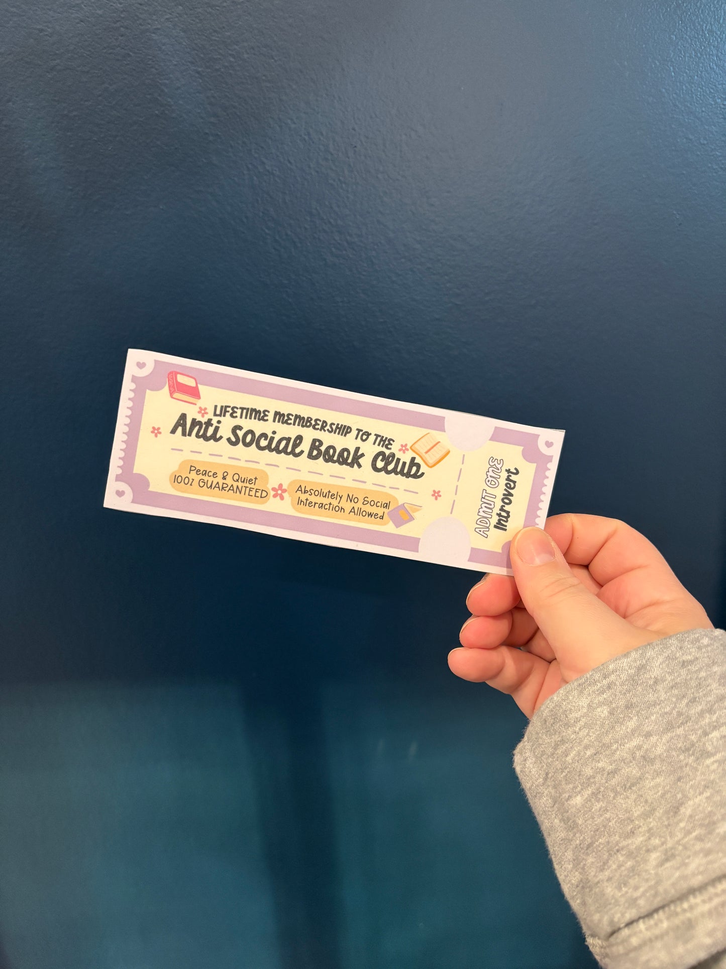 Admit One Bookish Tropes Bookmark