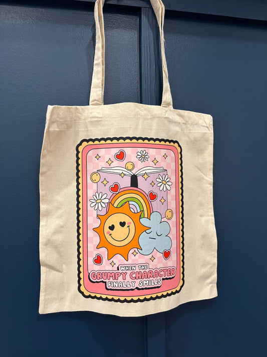 Grumpy Character Tarot Card Tote Bag