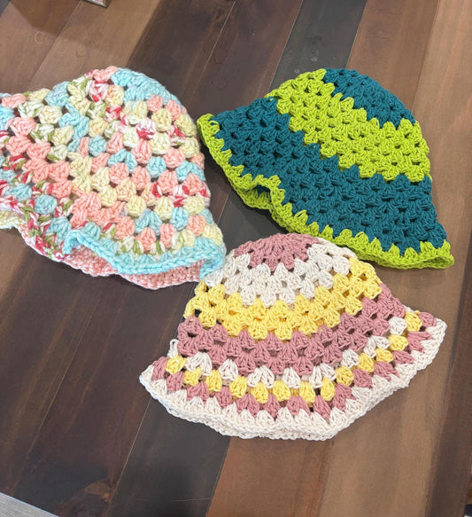 Granny Square Bucket Hats
