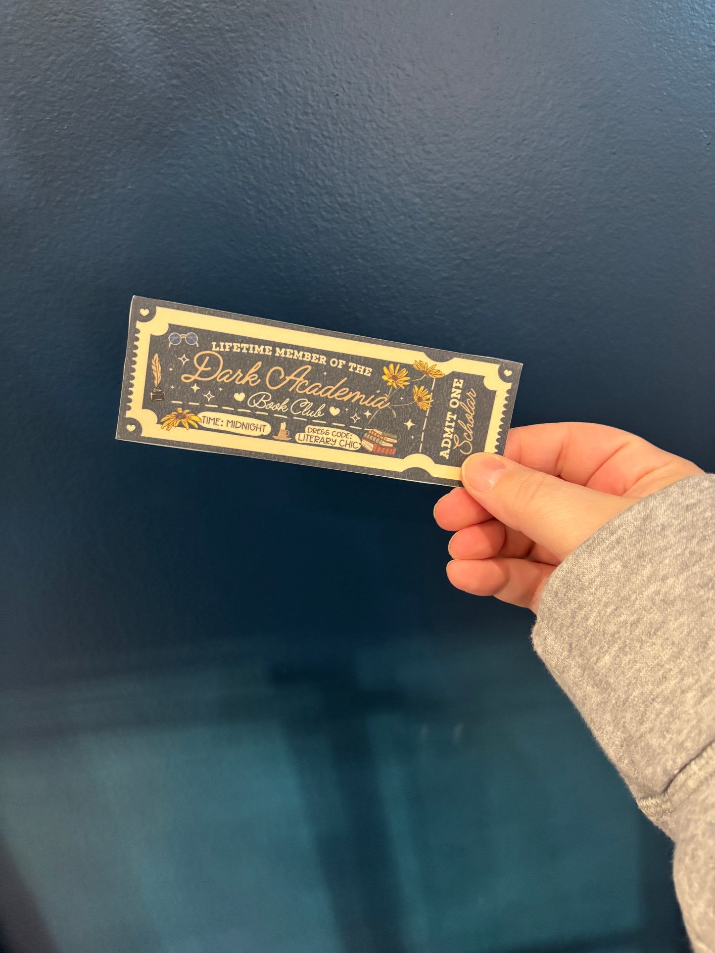 Admit One Bookish Tropes Bookmark